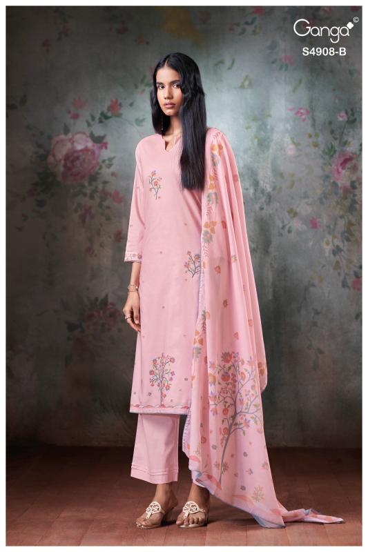 Ganga elyndria 4908 wholesale dress material shops in tamil nadu